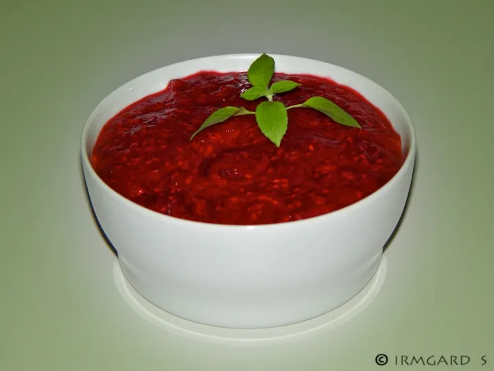 Himbeer-Rhabarber-Ragout