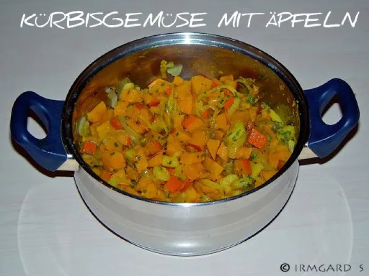 Kürbisgemüse mit Äpfel