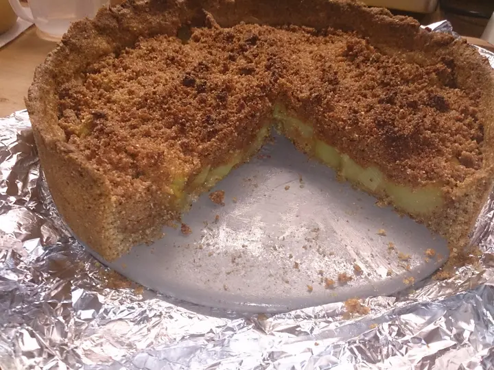 Rharbarberkuchen mit Zimtstreusel eifrei 