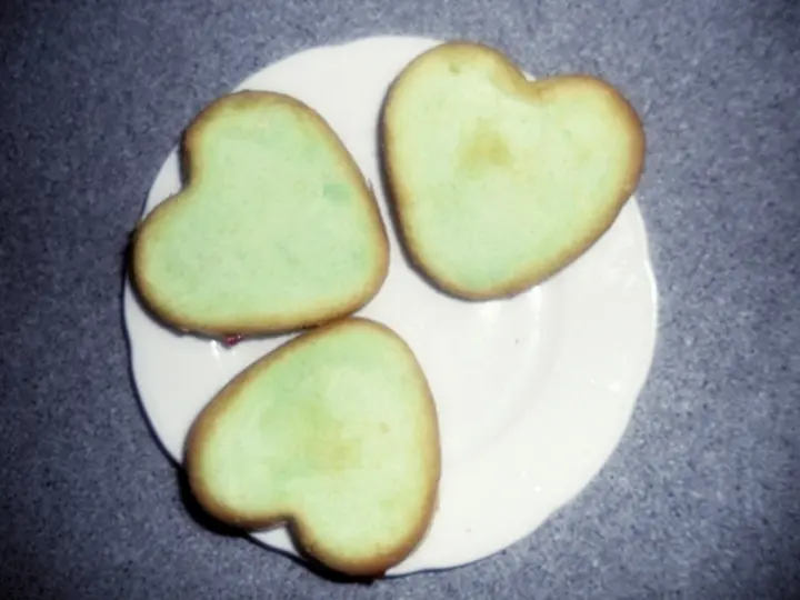 Blue Curacao Herzen mit Curacao Sahne