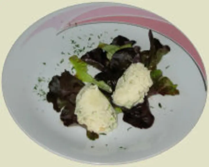 Fenchelmus auf Blattsalat