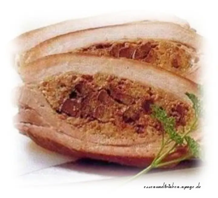 Gefüllte Schweinebrust