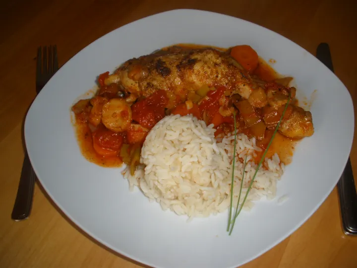 würzige Hendlpfanne