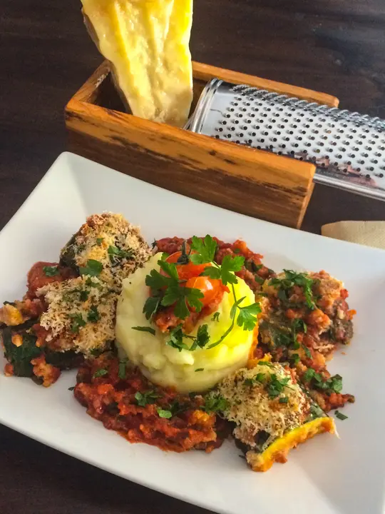 Überbackene Zucchini 