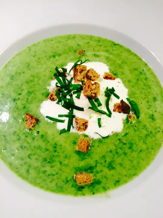 Bärlauch- Erdäpfel Suppe 