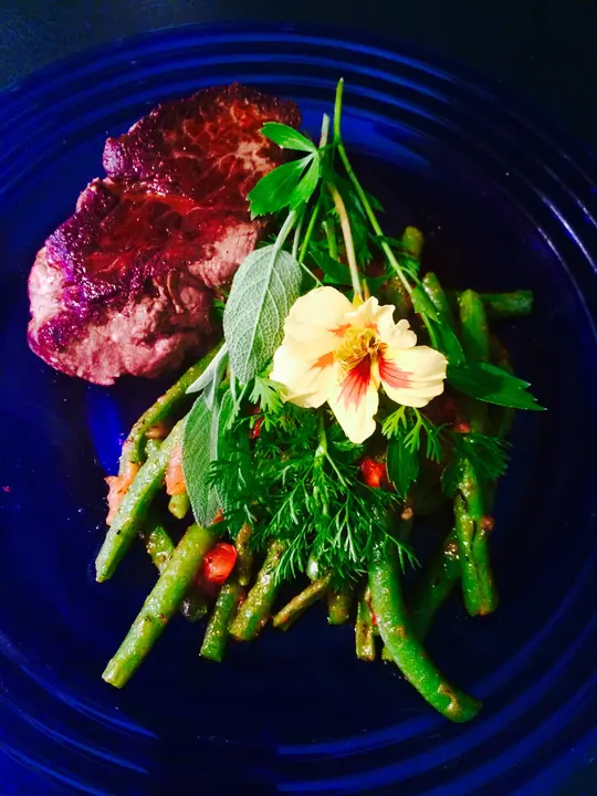 Fisolen-Tomaten Gemüse 