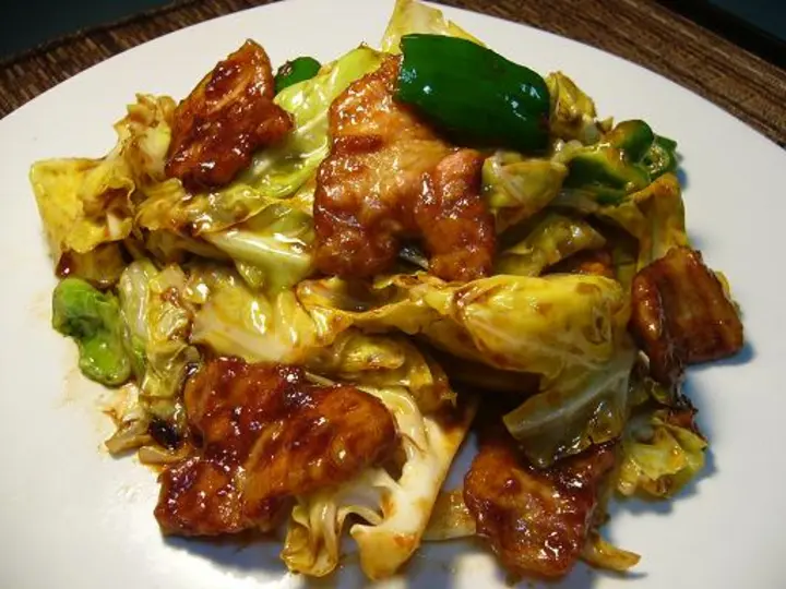 Zweimal gekochtes Schweinefleisch japanisch