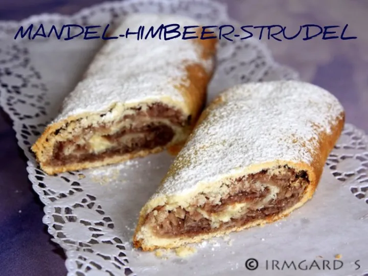 Mandelhimbeerstrudel