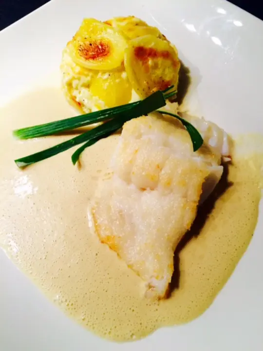 Kabeljau mit Senfsauce