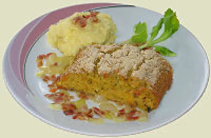 Gemüsebraten mit Zwiebelsauce