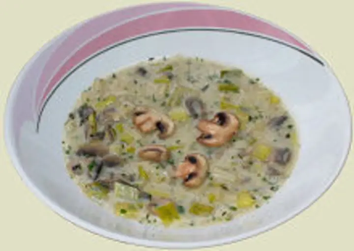 Schwammerl-Lauch-Suppe