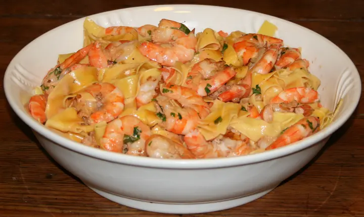 Fettuccine mit Scampi