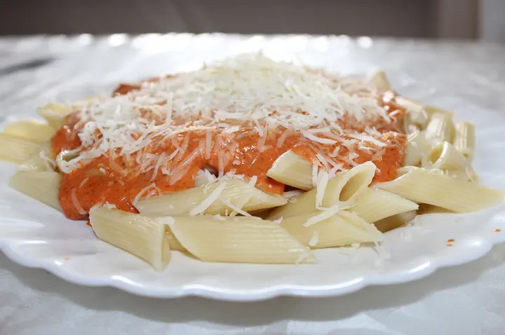 Penne alla panna (mit Rahm)