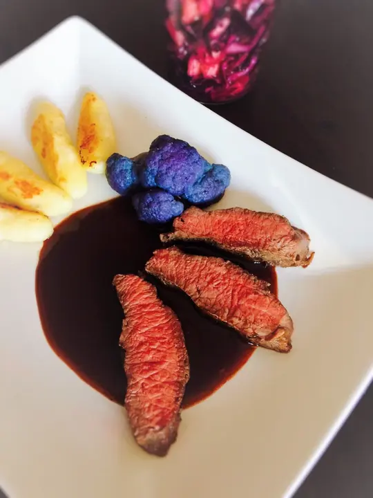 Rehrücken in Preiselbeer-Orangen Sauce