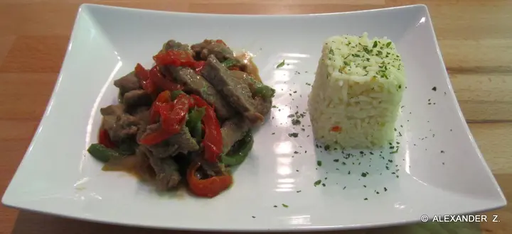 Rindfleisch mit Paprika