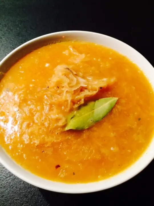 Sauerkrautsuppe mit Bier