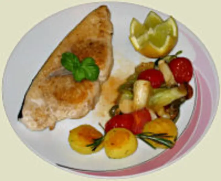 Schwertfischsteaks mit Balsamico-Gemüse