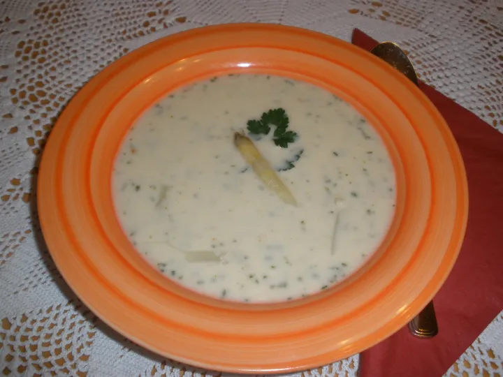 Spargel - Käse - Cremesuppe 