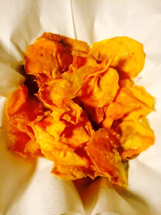 Chips von der Süßkartoffel