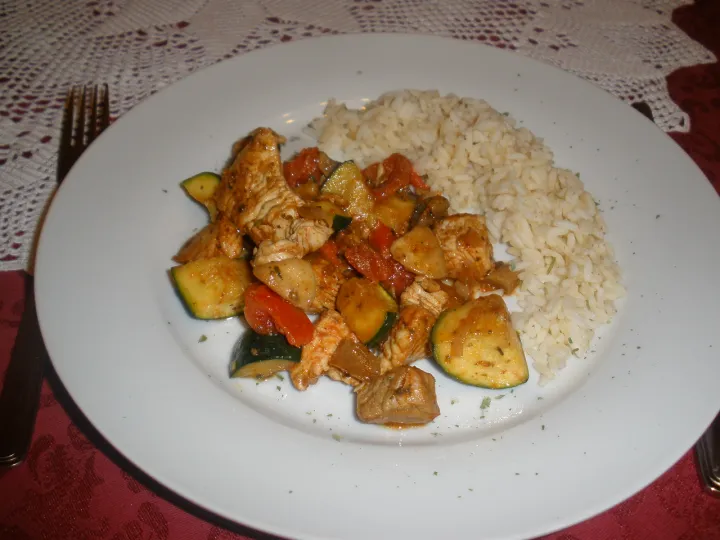 Schnelles Putenpfanderl