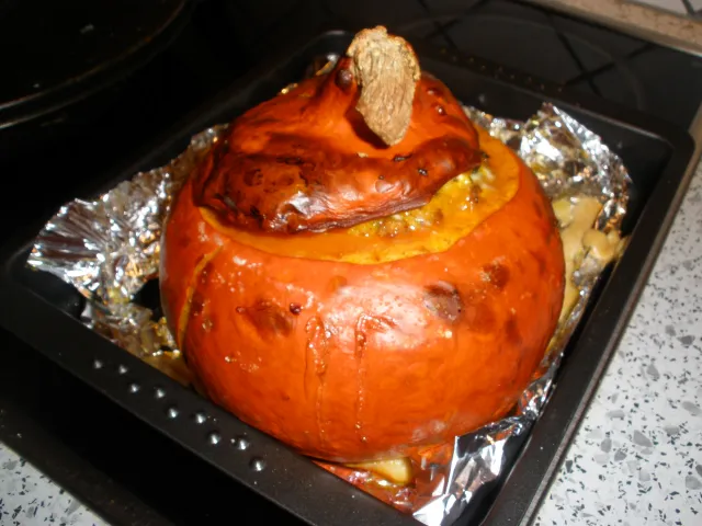 Gefüllter Hokkadio mit Schafskäse