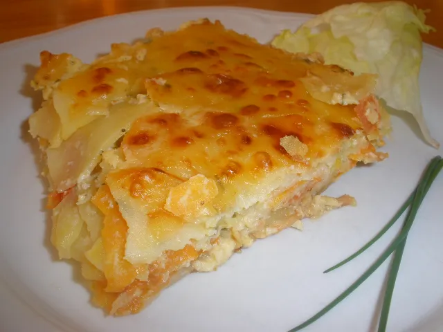 Bunter Kartoffelauflauf