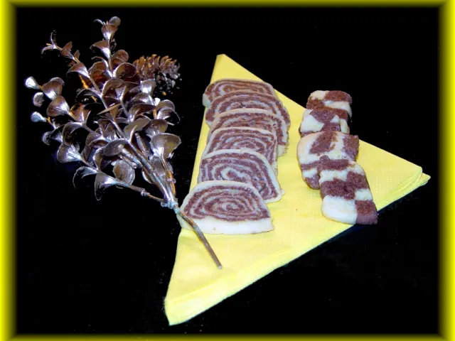 Schwarz-Weiß-Gebäck