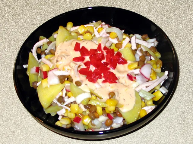Linsen-Kartoffel-Salat