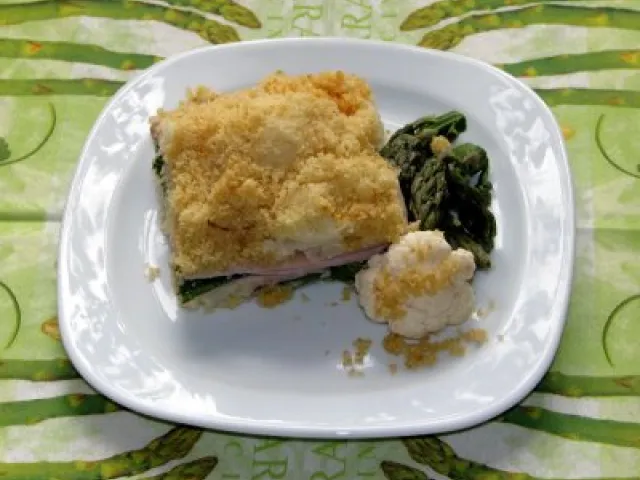 Spargel-Karfiolauflauf