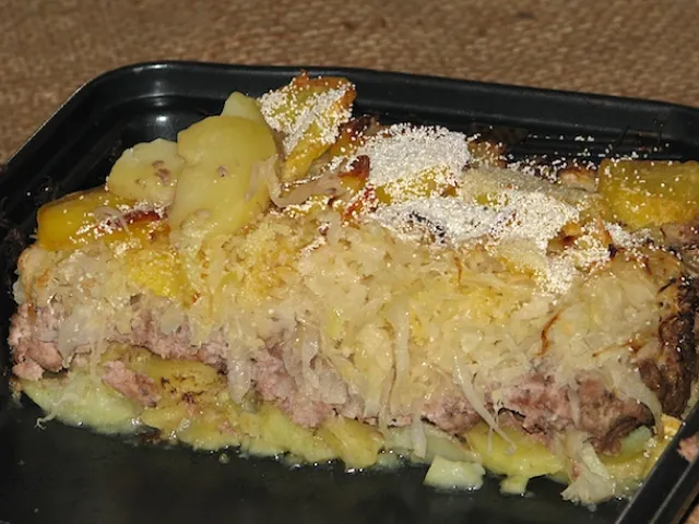 Sauerkraut-Kartoffel-Auflauf