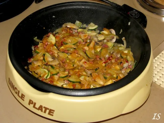 Scharfe Zucchinipfanne