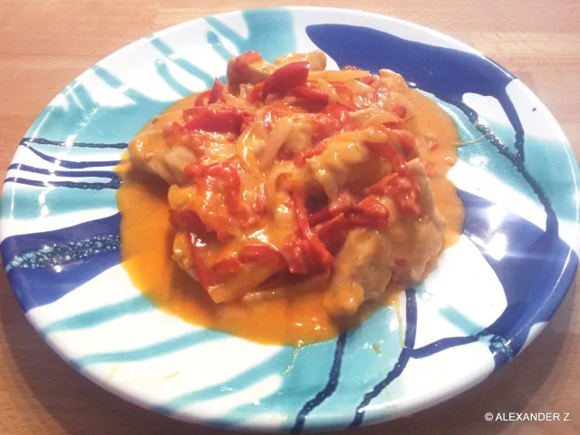 Hühnerfilet in Paprikasauce