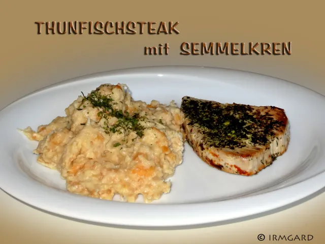 Thunfischsteak mit Semmelkren