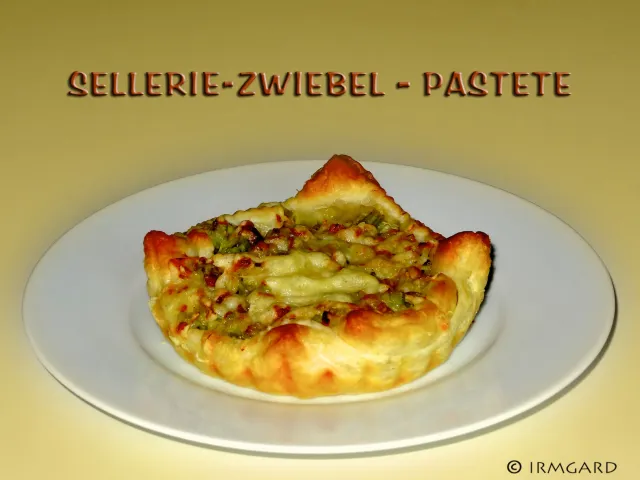 Sellerie-Zwiebel-Pastete