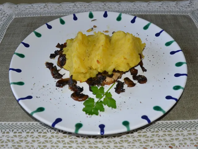 Überbackene Champignonschnitzerl