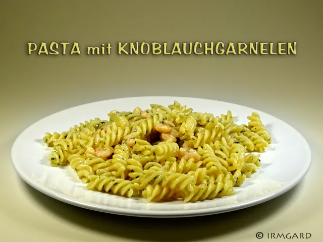 Pasta mit Knoblauchgarnelen