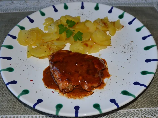Gefülltes Putenschnitzerl
