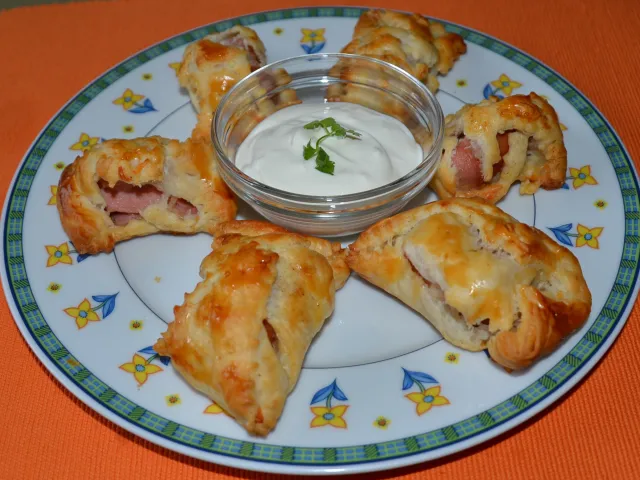 Verpackte Würstchen