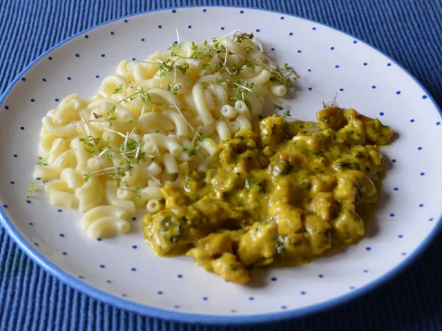 Kürbiskern-Geschnetzeltes