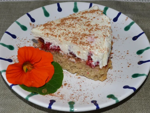 Zimt-Himbeerschnitten