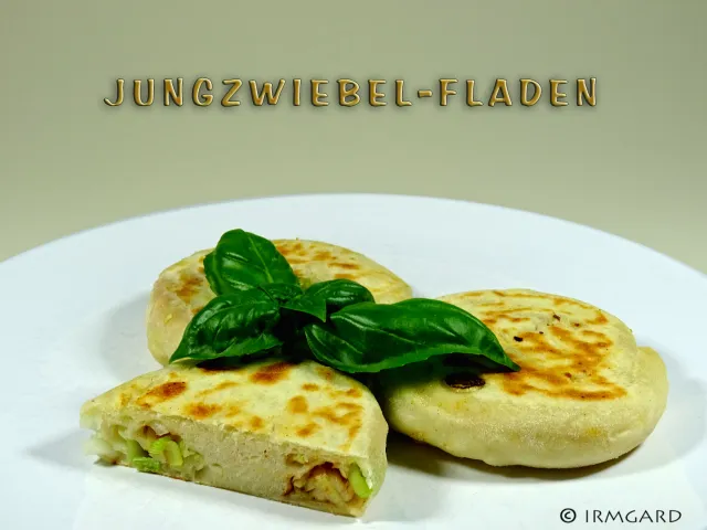 Jungzwiebel-Fladen