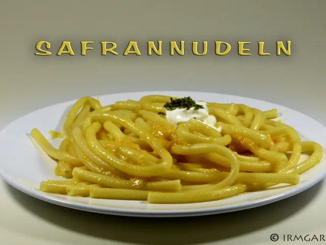 Safrannudeln