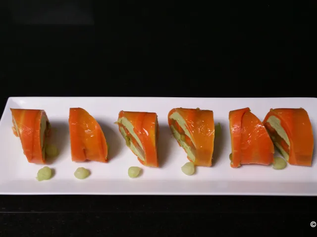 Karotten Erbsenterrine mit Minze