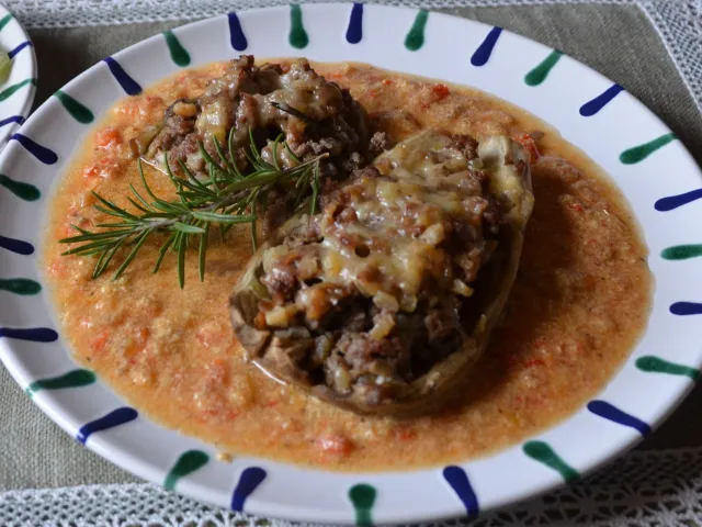 Gefüllte Melanzani