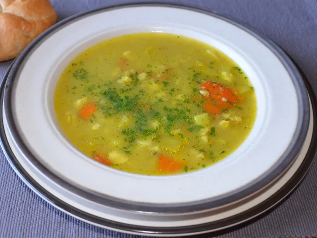 Fischsuppe mit Safran