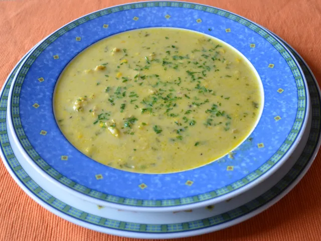 Hendl-Mais-Suppe