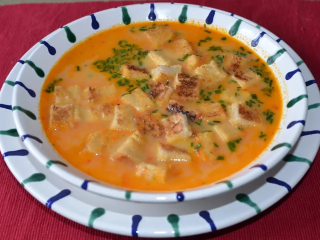 Paprika-Ingwersuppe