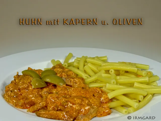 Huhn mit Kapern und Oliven