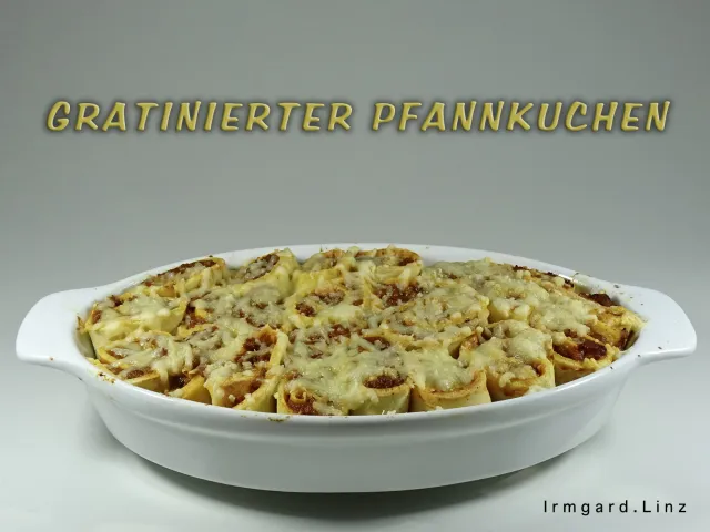 Gratinierte Pfannkuchen