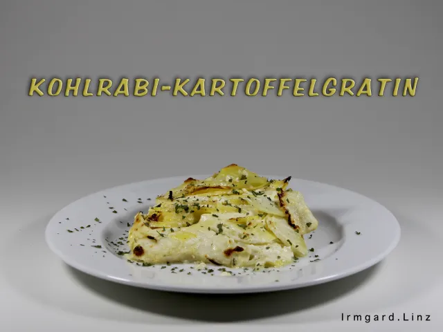 Kohlrabi-Kartoffel-Gratin